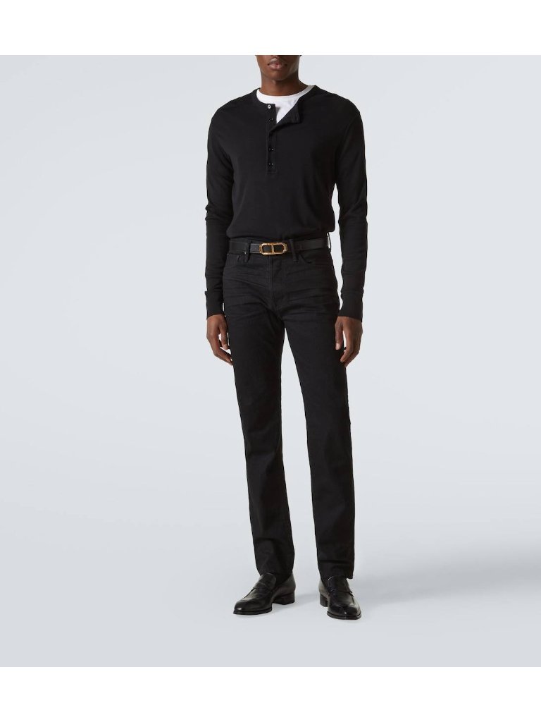 Nwt Tom Ford Black Stretch Denim Slim Size 32 $820